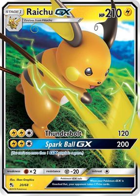 SJ Raichu GX - Hidden Fates (HIF) Hidden Fates
