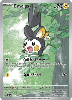 SJ Emolga - 112/086 - SV: Black Bolt (BLK) SV: Black Bolt