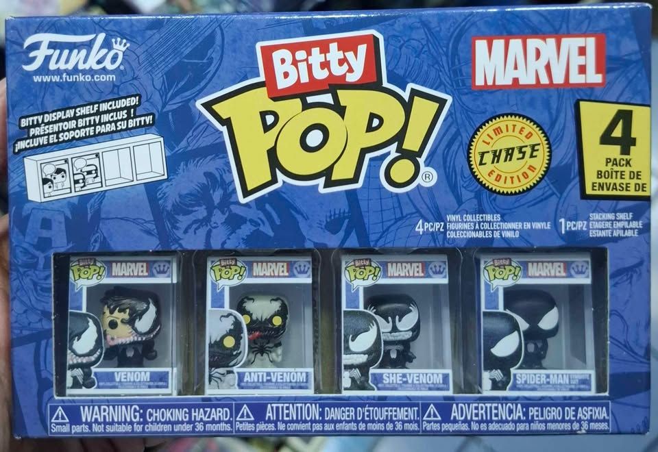 SJ2 Venom Figuras Bitty Pop Marvel Spider Man Funko