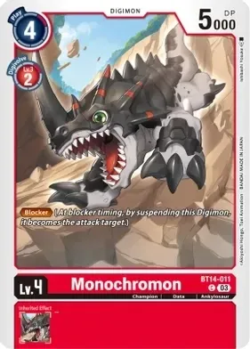 SJ Monochromon - Blast Ace (BT14) Blast Ace