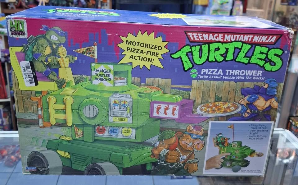 SJ Tortugas Ninja Pizza Thrower Vehículo Completo