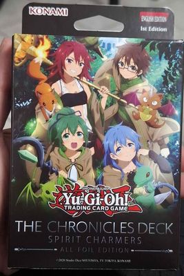 SJ Yugioh The Chronicles Deck Spirit Charmers All Foil Edition Nuevo Sellado