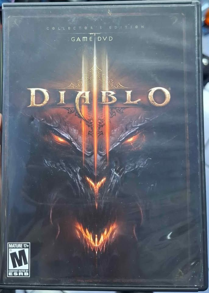 SJ Diablo 3 PC Game DVD Collectors Edition Usado Completo