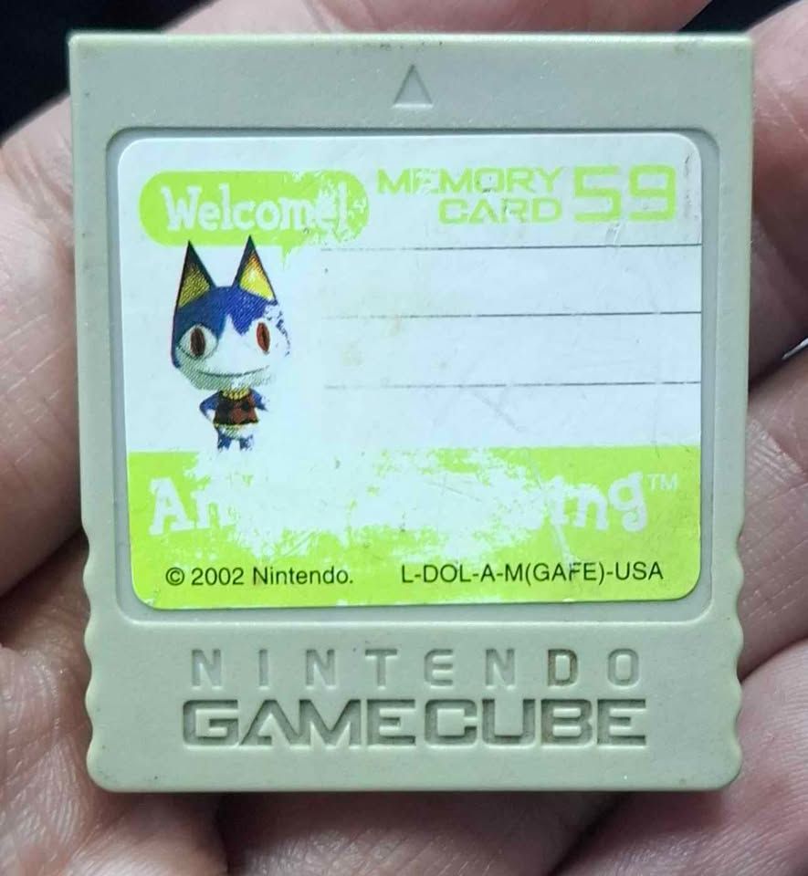 SJ Memory Card Animal Crossing Nintendo Game Cube