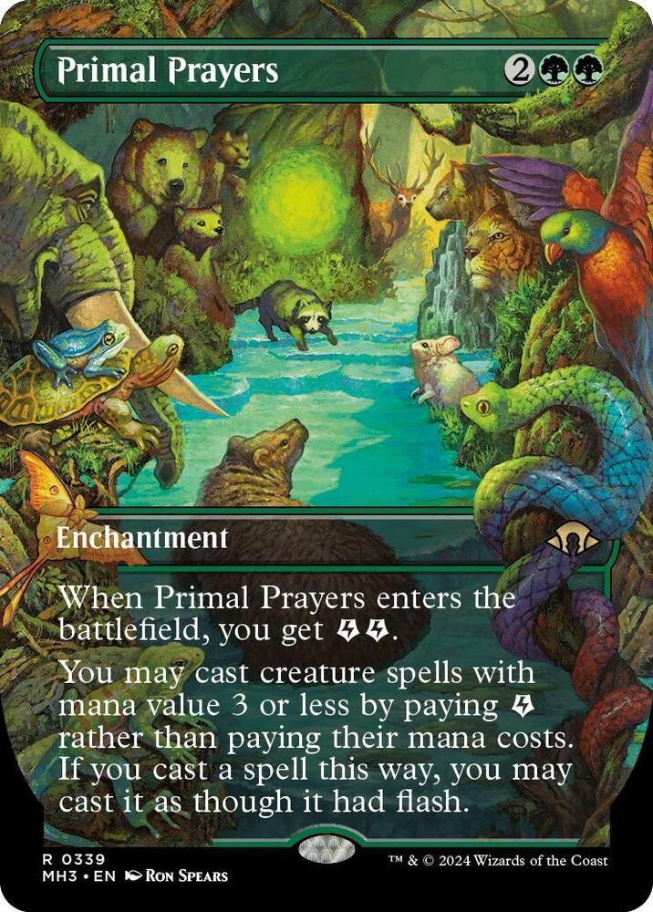 SJ Primal Prayers (Borderless) - Modern Horizons 3 (MH3) Modern Horizons 3