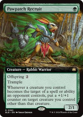 SJ Pawpatch Recruit (Extended Art) - Bloomburrow (BLB) Bloomburrow