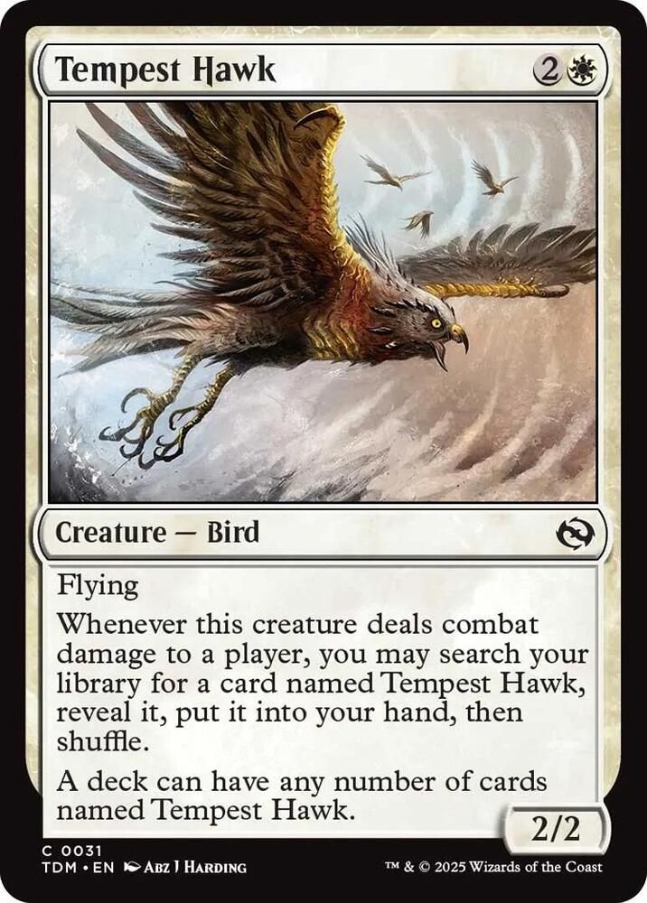SJ Tempest Hawk - Tarkir: Dragonstorm (TDM) Tarkir: Dragonstorm****