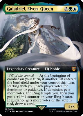 SJ Galadriel, Elven-Queen (Extended Art) - Commander: The Lord of the Rings: Tales of Middle-earth (LTC) Commander: The Lord of the Rings: Tales of Middle-earth SJ Galadriel, Elven-Queen (Extended Art) - Commander: The Lord of the Rings: Tales of Middle-earth (LTC) Commander: The Lord of the Rings: Tales of Middle-earth