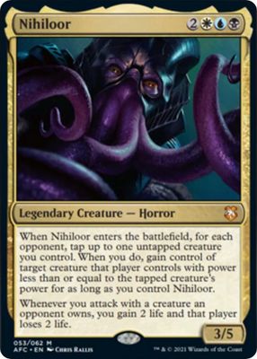 SJ Nihiloor - Commander: Adventures in the Forgotten Realms (AFC) Commander: Adventures in the Forgotten Realms Foil