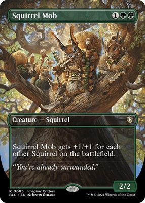 SJ Squirrel Mob (Borderless) - Commander: Bloomburrow (BLC) Commander: Bloomburrow