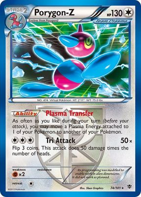 SJ Porygon-Z (Team Plasma) - Plasma Blast (PLB) Plasma Blast Holo