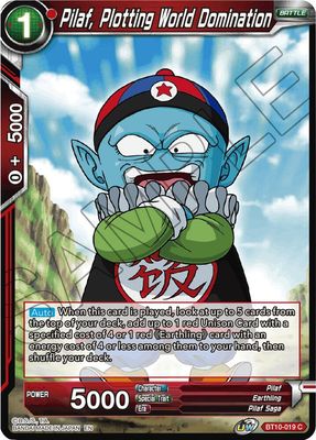 SJ Pilaf, Plotting World Domination - Rise of the Unison Warrior (DBS-B10) Rise of the Unison Warrior