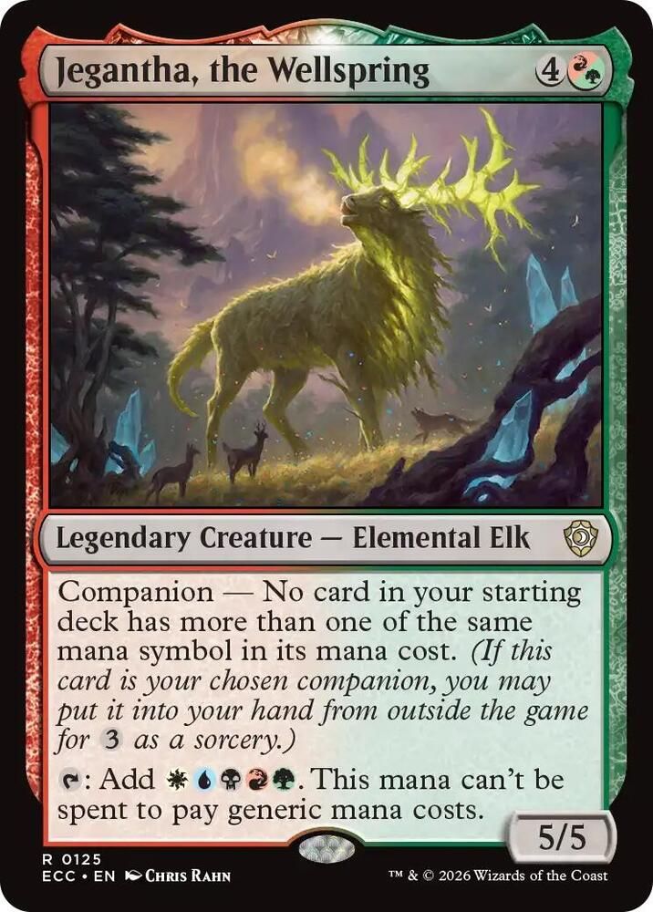 SJ Jegantha, the Wellspring - Commander: Lorwyn Eclipsed (ECC) Commander: Lorwyn Eclipsed