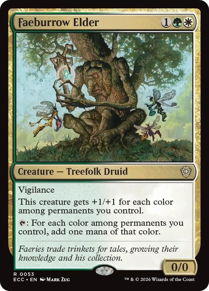 SJ Faeburrow Elder - Commander: Lorwyn Eclipsed (ECC) Commander: Lorwyn Eclipsed