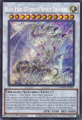 SJ Blue-Eyes Ultimate Spirit Dragon (Secret Rare) - Structure Deck: Blue-Eyes White Destiny (SDWD) Structure Deck: Blue-Eyes White Destiny