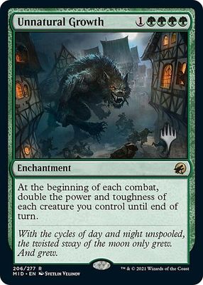 SJ Unnatural Growth - Promo Pack: Innistrad: Midnight Hunt (PPMID) Promo Pack: Innistrad: Midnight Hunt *Espanol*