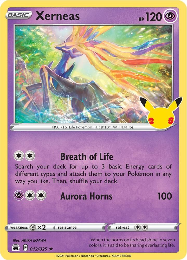 SJ Xerneas - Celebrations (CLB) Celebrations Holo