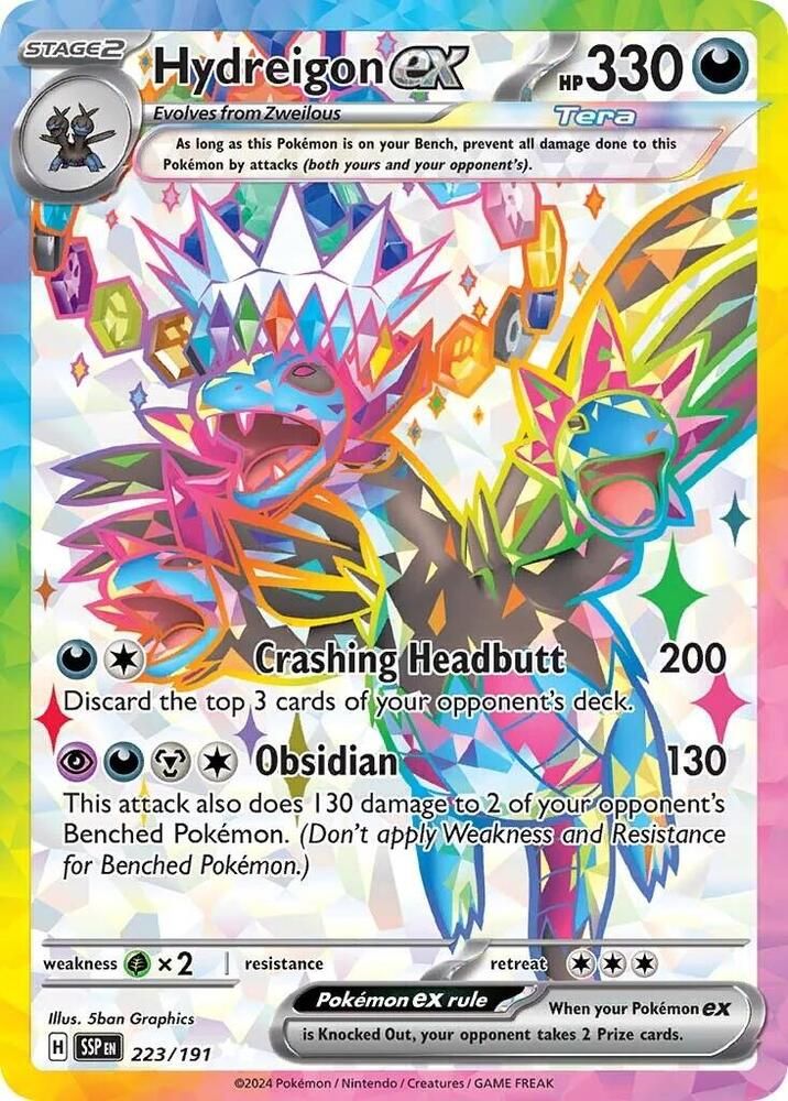 SJ Hydreigon ex - 223/191 - SV08: Surging Sparks (SSP) SV08: Surging Sparks