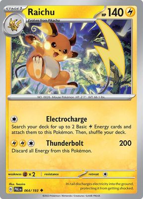SJ Raichu - 064/193 - SV02: Paldea Evolved (PAL) SV02: Paldea Evolved