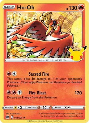 Ho-Oh - Celebrations (CLB) Celebrations Holo Rare