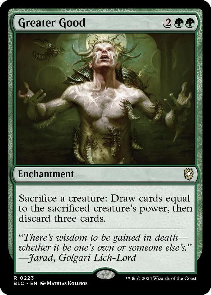 SJ Greater Good - Commander: Bloomburrow (BLC) Commander: Bloomburrow