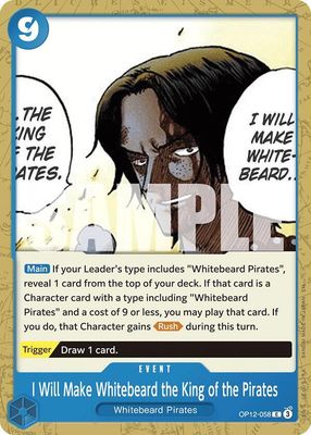SJ I Will Make Whitebeard the King of the Pirates - Legacy of the Master (OP12) Legacy of the Master
