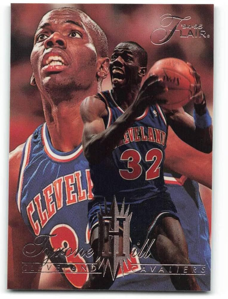 SJ Tyrone Hill 28 Flair NBA Card