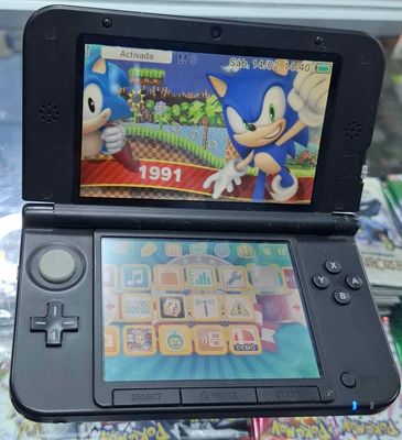 SH1 Nintendo 3Ds XL Usado Completo con Cargador Mario Bros Edition