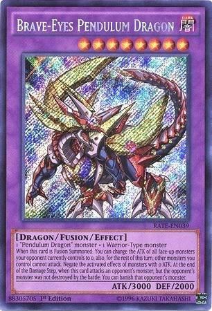 SJ Brave-Eyes Pendulum Dragon - Raging Tempest (RATE) Raging Tempest Secret Rare
