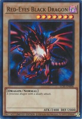 SJ1 Red-Eyes Black Dragon - LC01-EN006 - Ultra Rare Limited Editon 25th Anniversary Sealed &amp; Promos