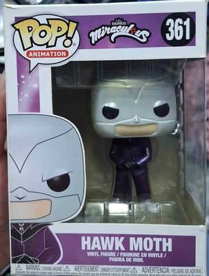 SJ2 Hawk Moth Figura Funko Pop 361 Miraculous Caja Danada