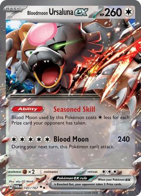 SJ1 Bloodmoon Ursaluna ex - 141/167 - SV06: Twilight Masquerade (TWM) SV06: Twilight Masquerade