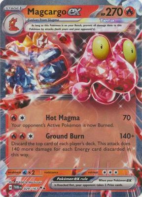SJ1 Magcargo ex - 029/167 - Ultra Rare Scarlet and Violet: Twilight Masquerade Singles