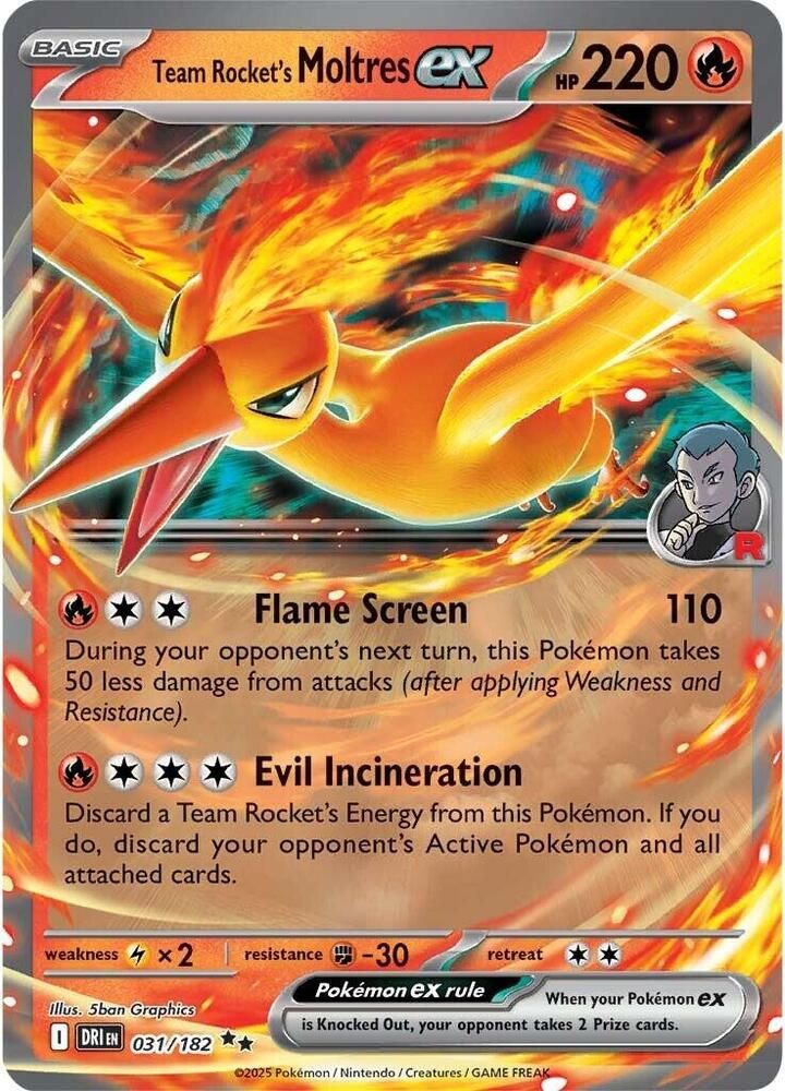 SJ1 Team Rocket's Moltres ex - SV10: Destined Rivals (DRI) SV10: Destined Rivals