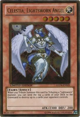 SJ1 Celestia, Lightsworn Angel - GLD4-EN025 - Gold Rare Gold Series 4: Pyramid Edition [GLD4]