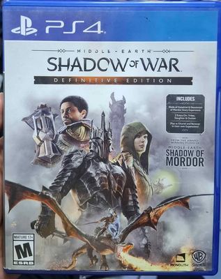 SJ1 Middle Earth Shadow of War Definitive Edition Playstation 4 Usado Completo