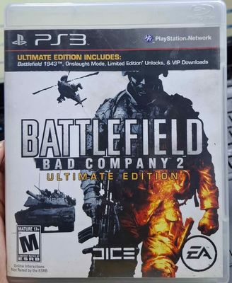 SJ2 Battlefield Bad Company 2 Ultimate Edition Playstation 3 Usado Completo