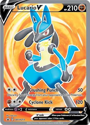 SJ Lucario V - SWSH213 - SWSH: Sword &amp; Shield Promo Cards (SWSD) SWSH: Sword &amp; Shield Promo Cards