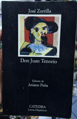 SJ2 Don Juan Tenorio Libro Jose Zorrilla Espanol Usado