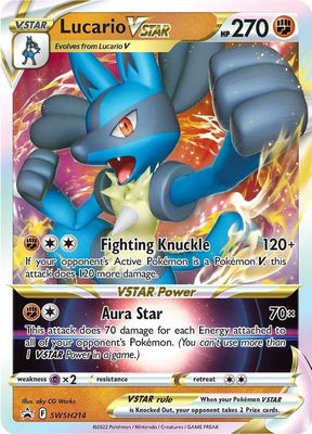 SJ Lucario VSTAR - SWSH214 - SWSH: Sword &amp; Shield Promo Cards (SWSD) SWSH: Sword &amp; Shield Promo Cards
