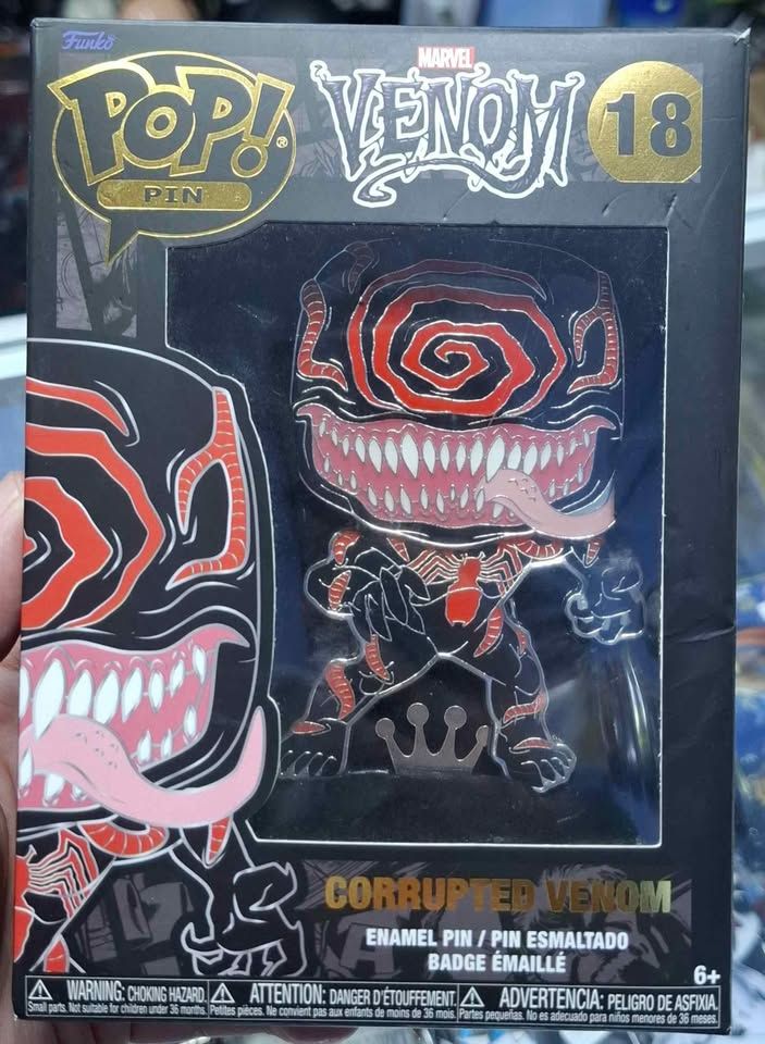 SJ4 Corrupted Venom Pop Pin Marvel Funko