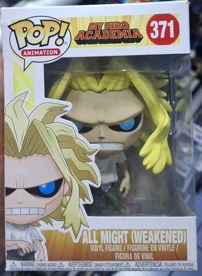 SJ1 All Might Figura Funko Pop 371 Weakened My Hero Academia Figura Caja Dañada