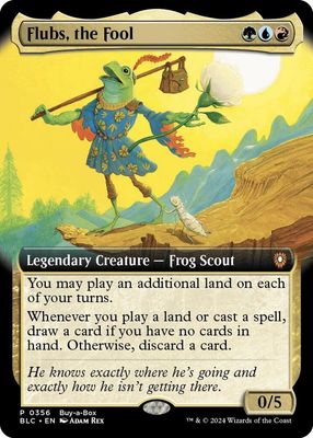 SJ Flubs, the Fool (Extended Art) - Buy-A-Box Promos (BABP) Buy-A-Box Promos