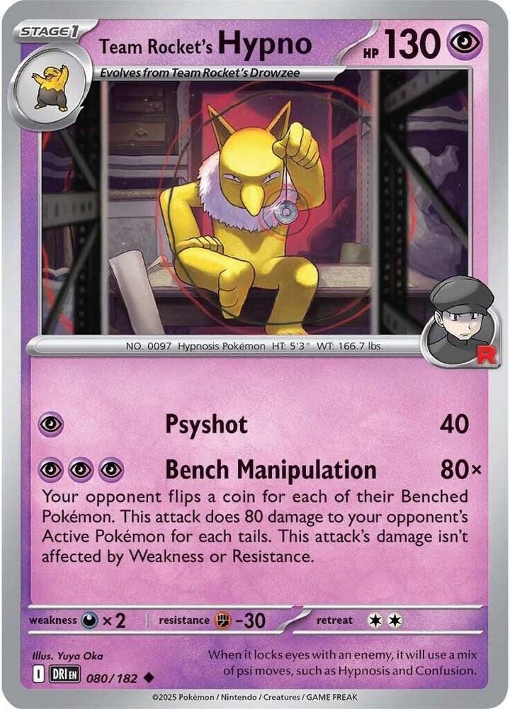 SJ Team Rocket's Hypno - SV10: Destined Rivals (DRI) SV10: Destined Rivals