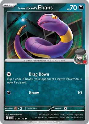 SJ Team Rocket's Ekans - SV10: Destined Rivals (DRI) SV10: Destined Rivals