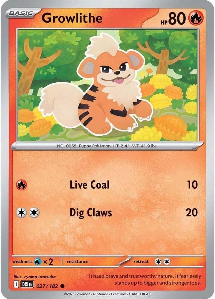 SJ Growlithe - SV10: Destined Rivals (DRI) SV10: Destined Rivals