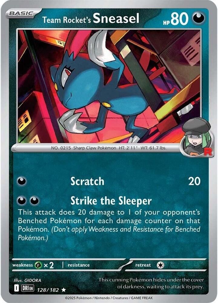 SJ Team Rocket's Sneasel - SV10: Destined Rivals (DRI) SV10: Destined Rivals Holo Rare