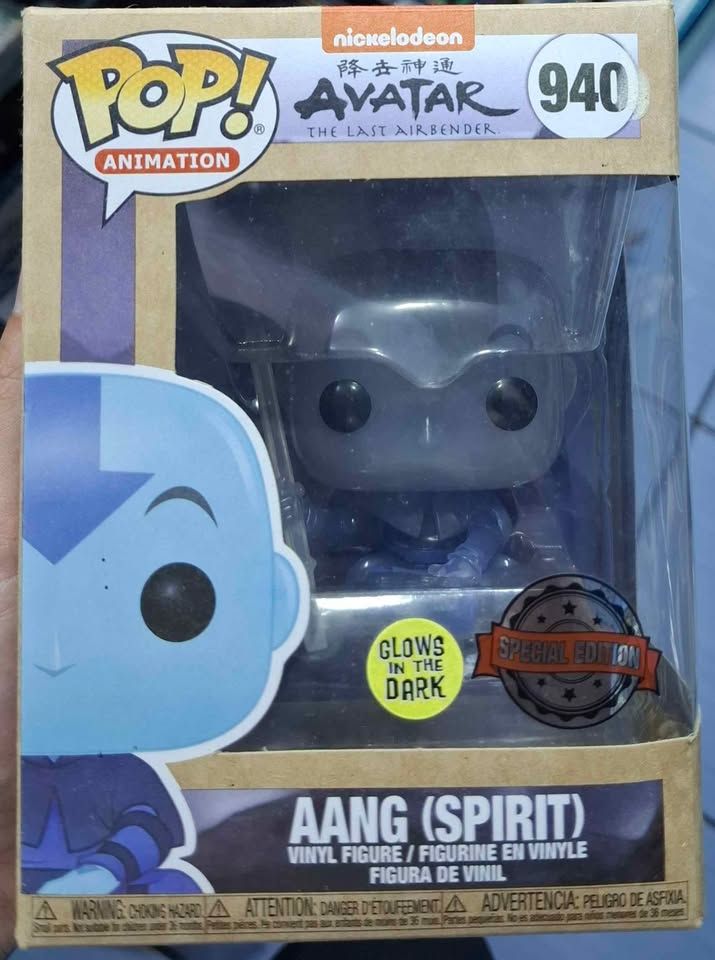 Funko Pop Avatar Espírito de Aang Edição Especial Glow in the Dark Funko Pop Avatar Espírito de Aang Edição Especial Glow in the Dark