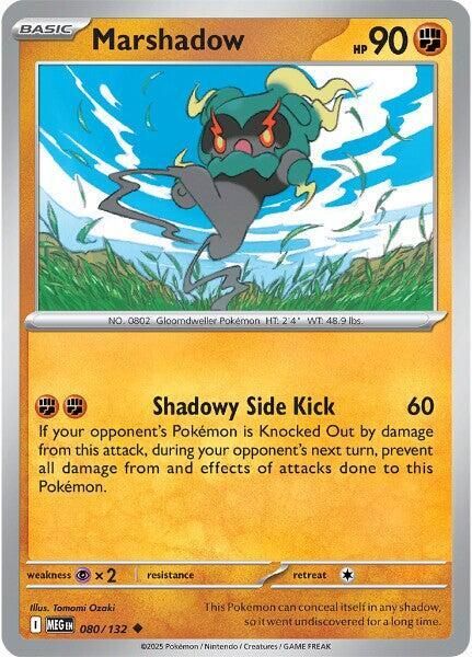 SJ Marshadow - 080/132 - ME01: Mega Evolution (MEG) ME01: Mega Evolution Reverse Foil