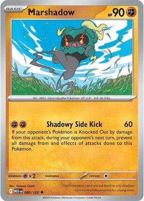 SJ Marshadow - 080/132 - ME01: Mega Evolution (MEG) ME01: Mega Evolution Reverse Foil